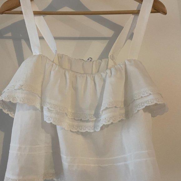 VCG REFORMATION Tarragon Cropped Tank Top | White | Small | Retailed $128USD - Picture 9 of 9